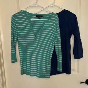 Bundle of (2) Lauren Ralph Lauren Tops